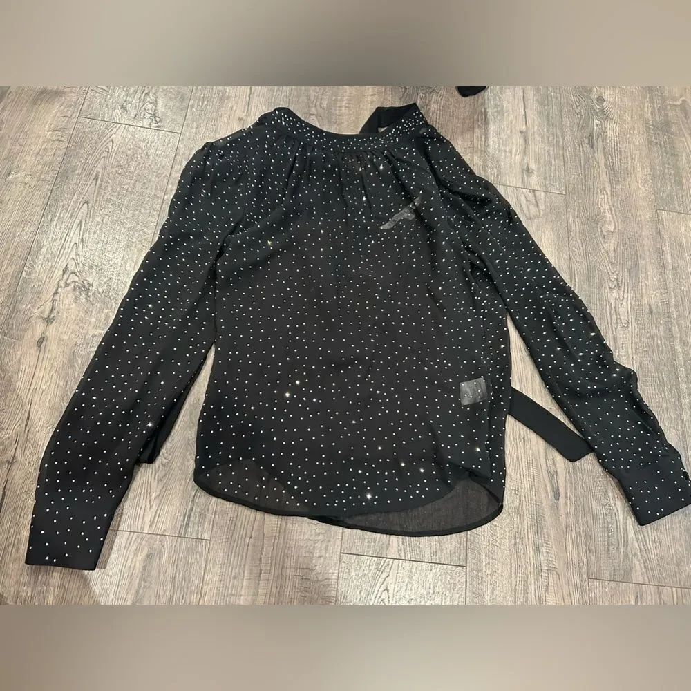 Veronica Beard Melling Rhinestone Embellished Top - Picture 4 of 8
